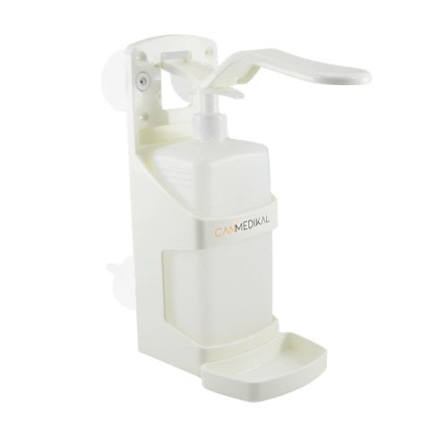 Vakumlu El Dezenfektanı Plastik Askılık Duvar Aparatı + 1LT Bidon CM05